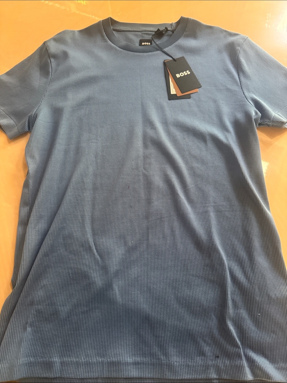 BOSS Men's Short-Sleeve Crewneck T-Shirt in Dusty Blue